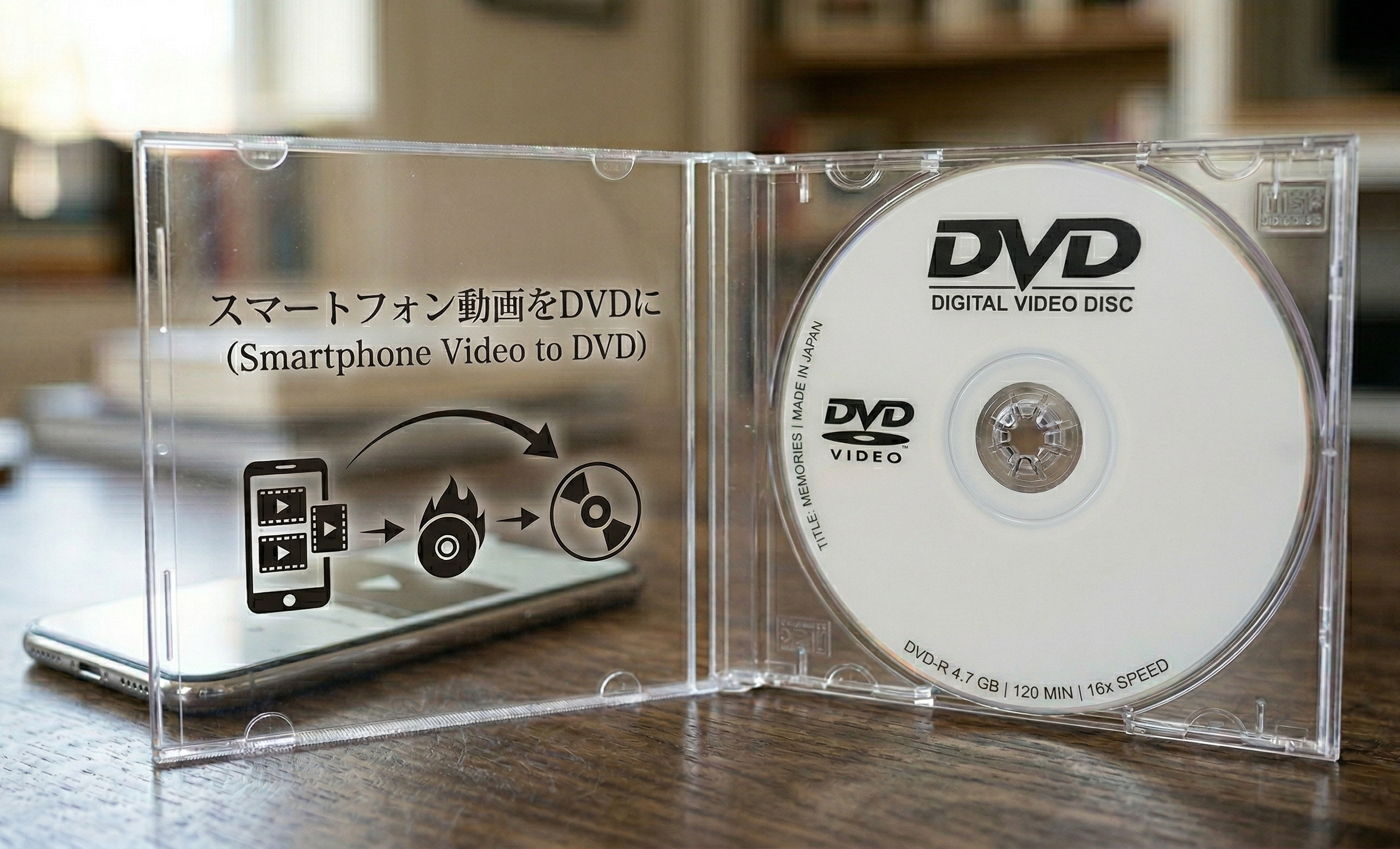 スマホの動画をDVDに